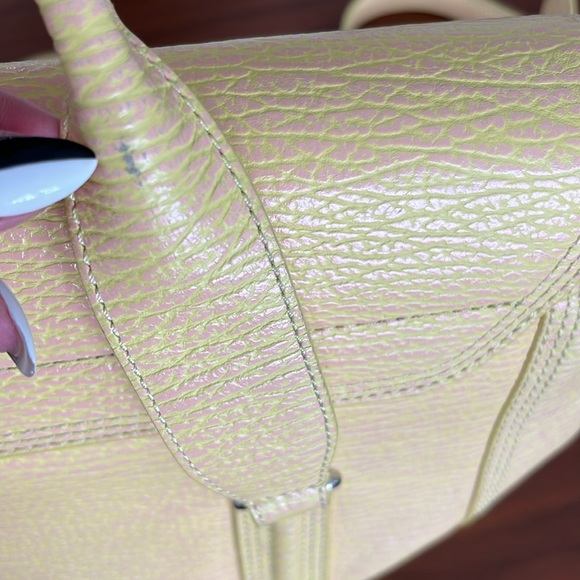 3.1 PHILLIP LIM Textured Calfskin Satchel Yellow - Picture 11 of 16